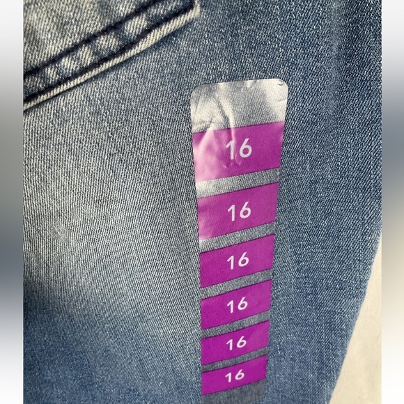 Jones New York Women’s Blue Lexington Cuff Capri Size 16 Alice Wash Slim Leg - Picture 4 of 16